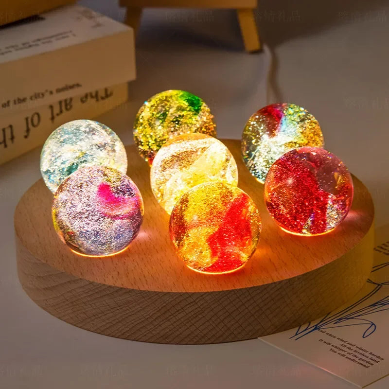 Handmade Colored Glaze Bead Ball Colorful Glass