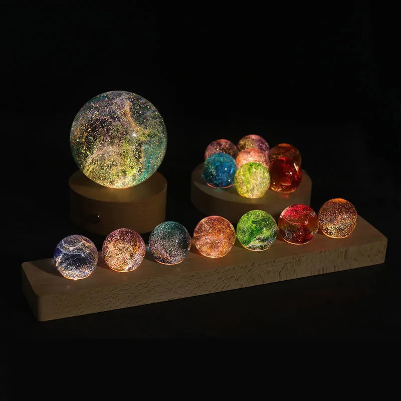 Handmade Colored Glaze Bead Ball Colorful Glass