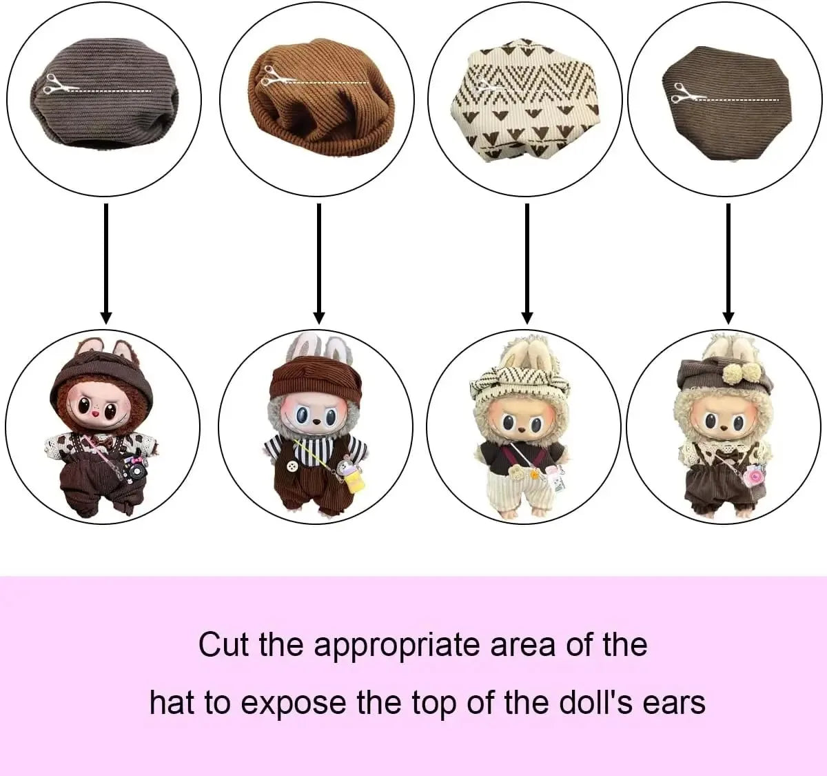 Cute Fit Doll Outfit Essentials (suitable for Labubu)