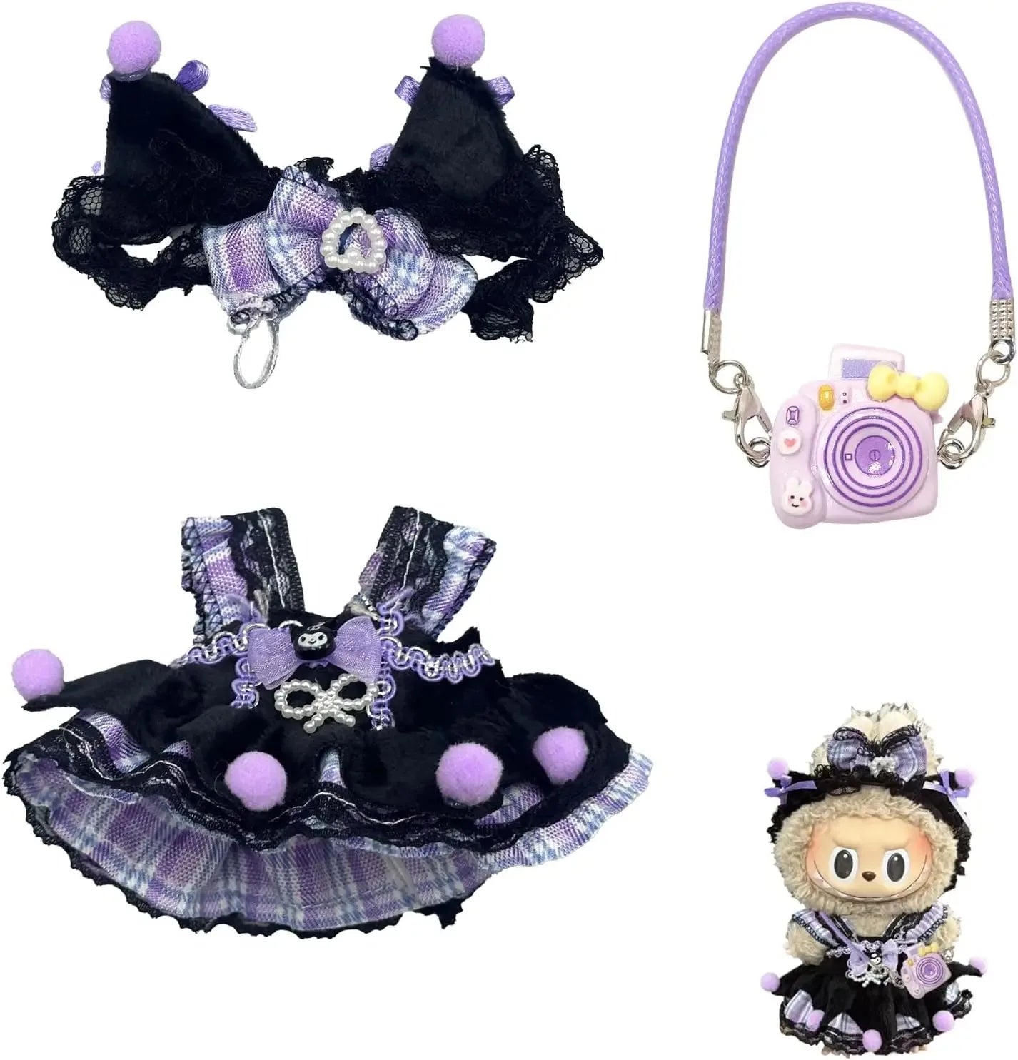 Cute Fit Doll Outfit Essentials (suitable for Labubu)