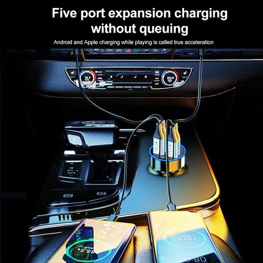 Power Pulse 6X fast car charger with digital display