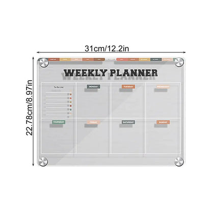 Magnetic Calendar Planner Board For Fridge