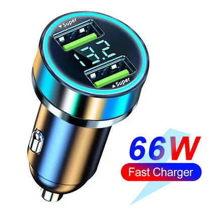 Power Pulse 6X fast car charger with digital display